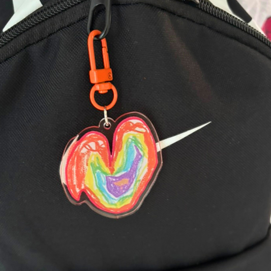Child’s Drawing Acrylic Keychain