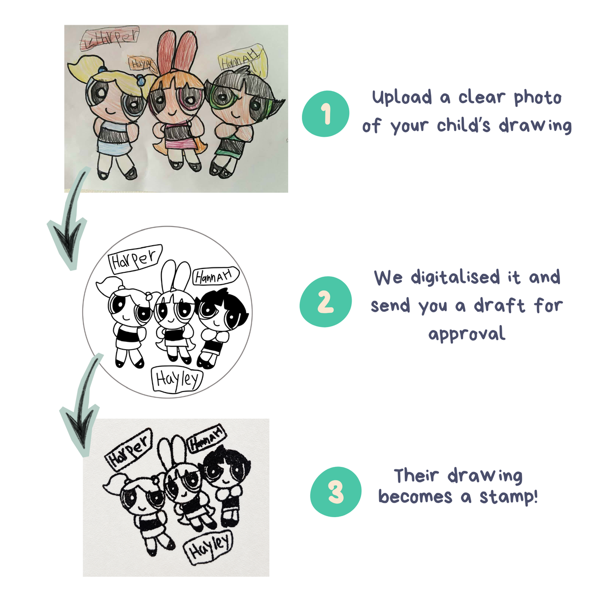 Child's Drawing Stamp
