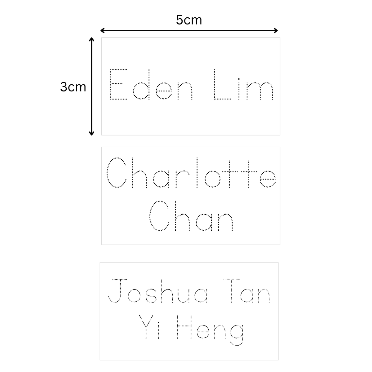English Name Penmanship Stamp