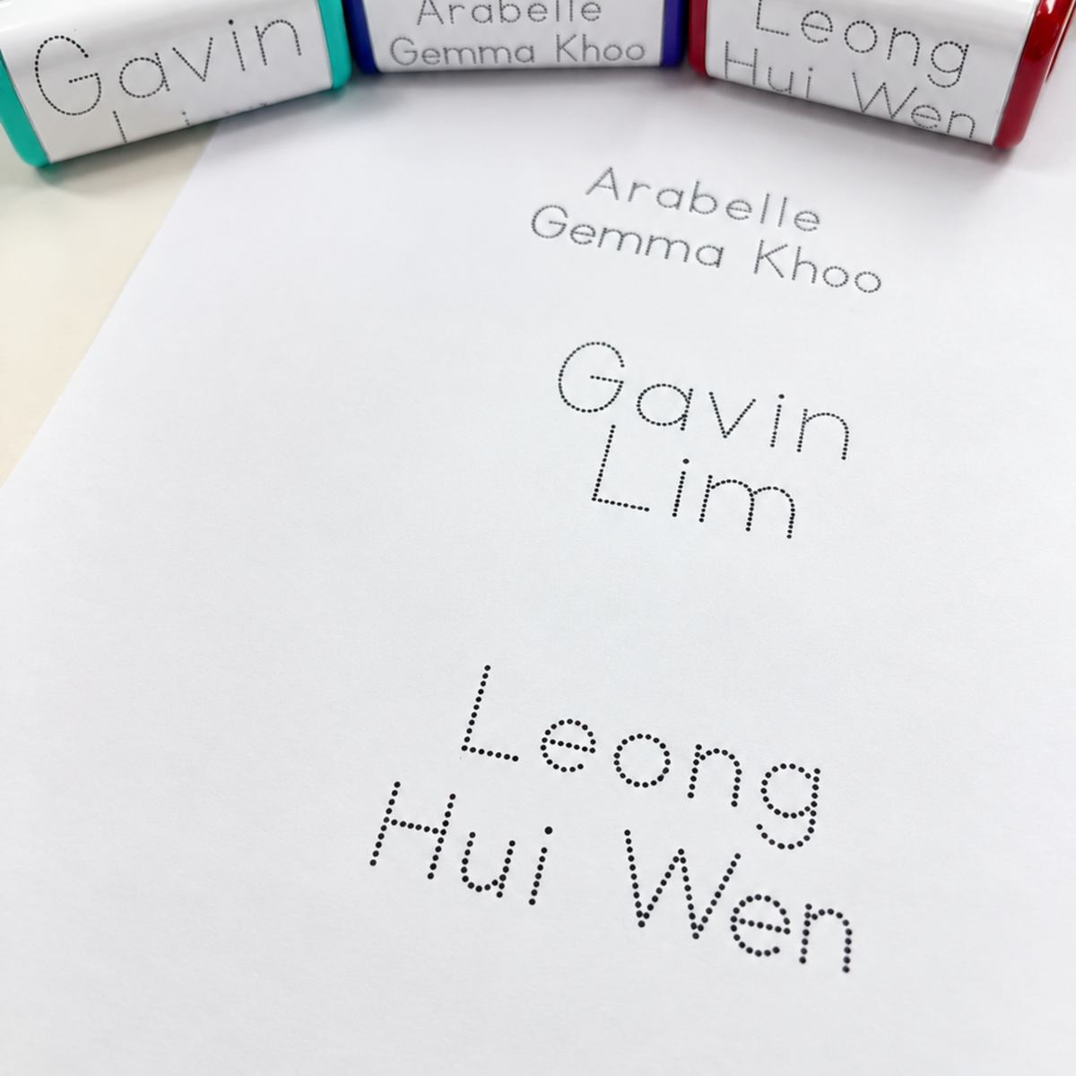 English Name Penmanship Stamp